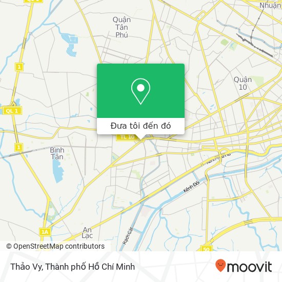 Bản đồ Thảo Vy, ĐƯỜNG Kinh Dương Vương Quận 6, Thành Phố Hồ Chí Minh