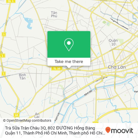 Bản đồ Trà Sữa Trân Châu 3Q, 802 ĐƯỜNG Hồng Bàng Quận 11, Thành Phố Hồ Chí Minh