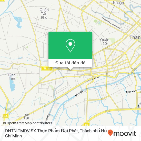 Bản đồ DNTN TMDV SX Thực Phẩm Đại Phát, HẺM 751 Hồng Bàng Quận 6, Thành Phố Hồ Chí Minh