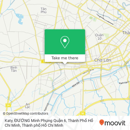 Bản đồ Katy, ĐƯỜNG Minh Phụng Quận 6, Thành Phố Hồ Chí Minh