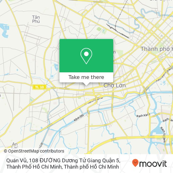 Bản đồ Quán Vũ, 108 ĐƯỜNG Dương Tử Giang Quận 5, Thành Phố Hồ Chí Minh