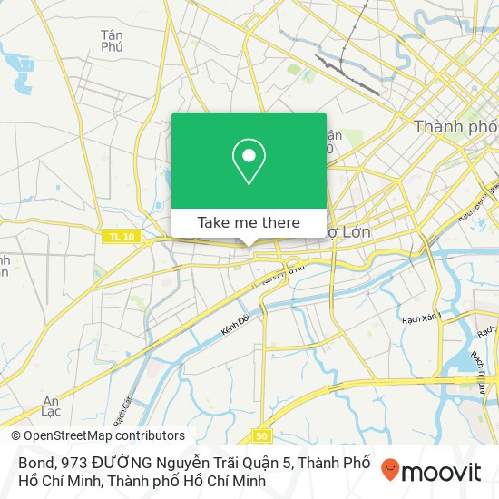 Bản đồ Bond, 973 ĐƯỜNG Nguyễn Trãi Quận 5, Thành Phố Hồ Chí Minh