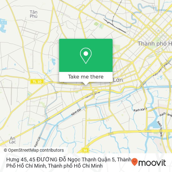 Bản đồ Hưng 45, 45 ĐƯỜNG Đỗ Ngọc Thạnh Quận 5, Thành Phố Hồ Chí Minh