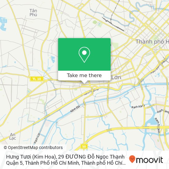 Bản đồ Hưng Tươi (Kim Hoa), 29 ĐƯỜNG Đỗ Ngọc Thạnh Quận 5, Thành Phố Hồ Chí Minh