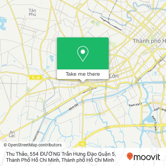 Bản đồ Thu Thảo, 554 ĐƯỜNG Trần Hưng Đạo Quận 5, Thành Phố Hồ Chí Minh