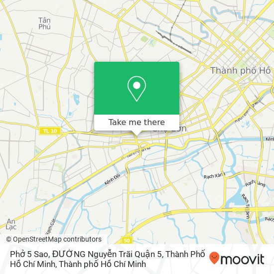 Bản đồ Phở 5 Sao, ĐƯỜNG Nguyễn Trãi Quận 5, Thành Phố Hồ Chí Minh