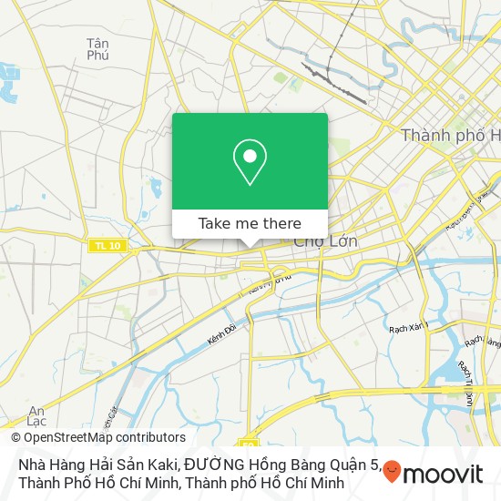 Bản đồ Nhà Hàng Hải Sản Kaki, ĐƯỜNG Hồng Bàng Quận 5, Thành Phố Hồ Chí Minh
