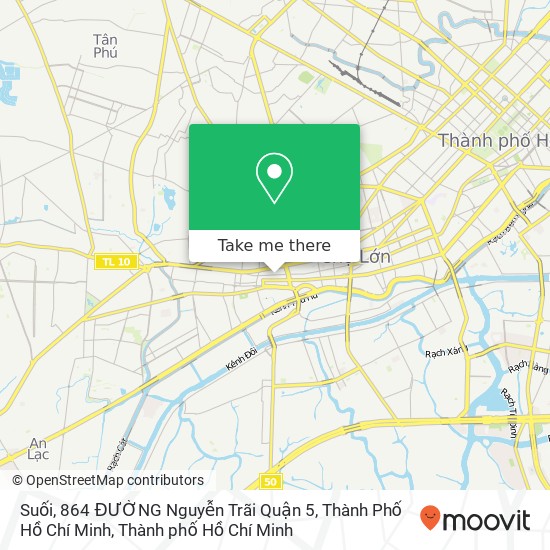 Bản đồ Suối, 864 ĐƯỜNG Nguyễn Trãi Quận 5, Thành Phố Hồ Chí Minh