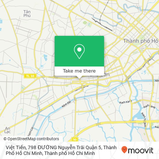 Bản đồ Việt Tiến, 798 ĐƯỜNG Nguyễn Trãi Quận 5, Thành Phố Hồ Chí Minh