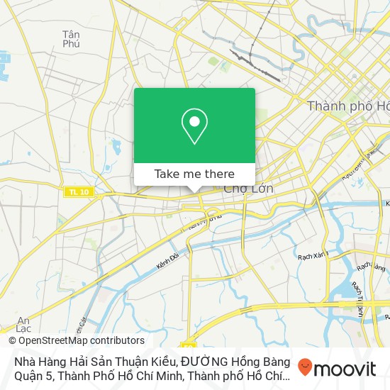 Bản đồ Nhà Hàng Hải Sản Thuận Kiều, ĐƯỜNG Hồng Bàng Quận 5, Thành Phố Hồ Chí Minh