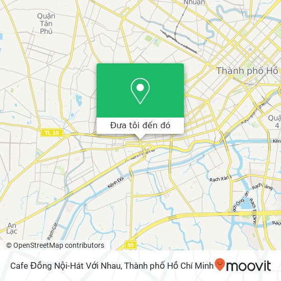 Bản đồ Cafe Đồng Nội-Hát Với Nhau, ĐƯỜNG Châu Văn Liêm Quận 5, Thành Phố Hồ Chí Minh