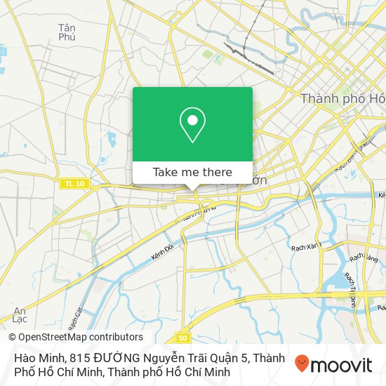 Bản đồ Hào Minh, 815 ĐƯỜNG Nguyễn Trãi Quận 5, Thành Phố Hồ Chí Minh