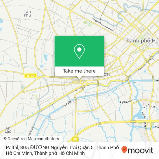 Bản đồ Paltal, 805 ĐƯỜNG Nguyễn Trãi Quận 5, Thành Phố Hồ Chí Minh