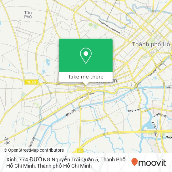 Bản đồ Xinh, 774 ĐƯỜNG Nguyễn Trãi Quận 5, Thành Phố Hồ Chí Minh