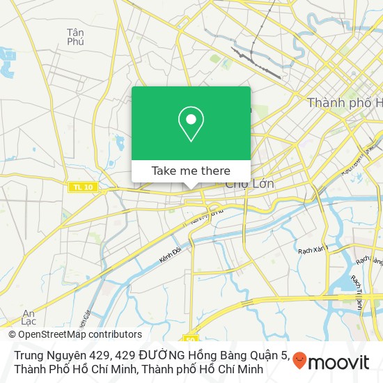 Bản đồ Trung Nguyên 429, 429 ĐƯỜNG Hồng Bàng Quận 5, Thành Phố Hồ Chí Minh