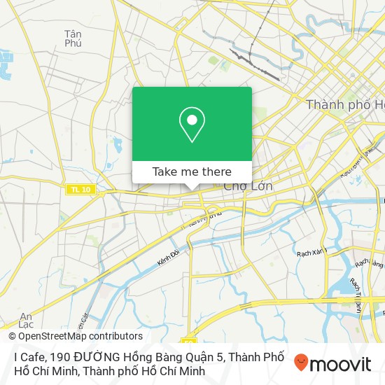 Bản đồ I Cafe, 190 ĐƯỜNG Hồng Bàng Quận 5, Thành Phố Hồ Chí Minh
