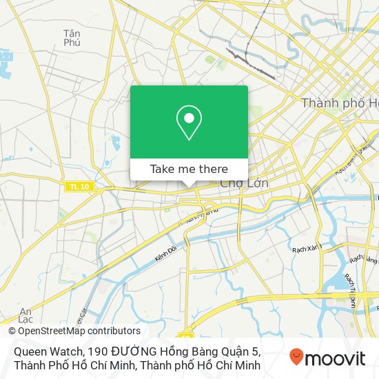 Bản đồ Queen Watch, 190 ĐƯỜNG Hồng Bàng Quận 5, Thành Phố Hồ Chí Minh
