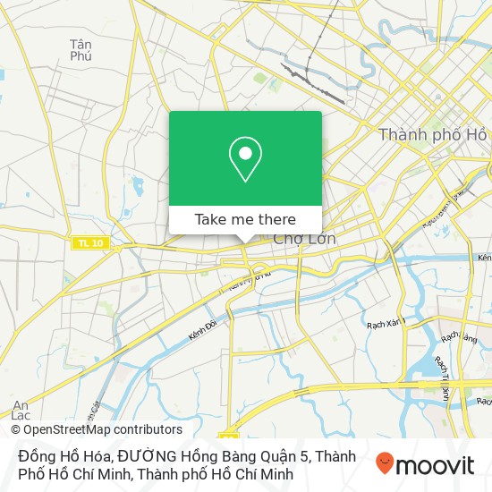 Bản đồ Đồng Hồ Hóa, ĐƯỜNG Hồng Bàng Quận 5, Thành Phố Hồ Chí Minh