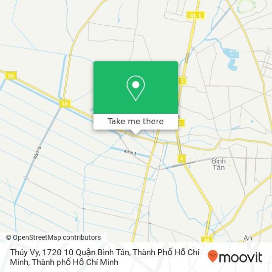 Bản đồ Thúy Vy, 1720 10 Quận Bình Tân, Thành Phố Hồ Chí Minh