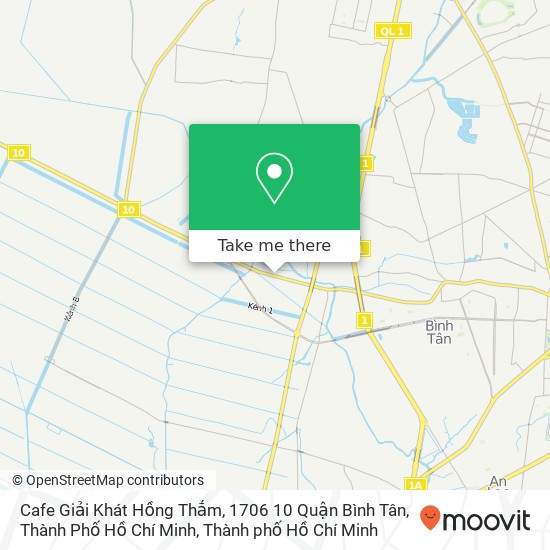 Bản đồ Cafe Giải Khát Hồng Thắm, 1706 10 Quận Bình Tân, Thành Phố Hồ Chí Minh