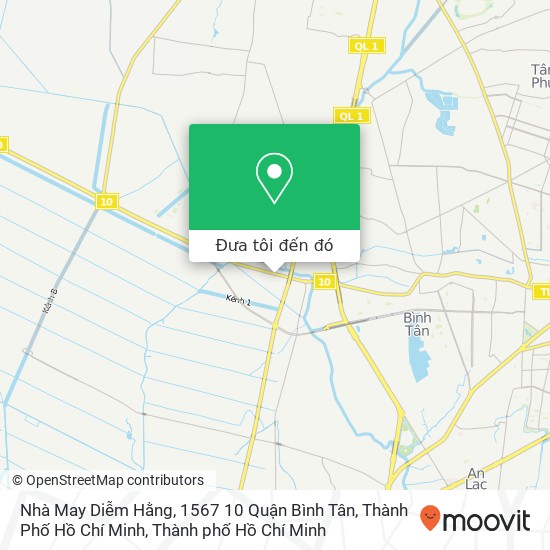 Bản đồ Nhà May Diễm Hằng, 1567 10 Quận Bình Tân, Thành Phố Hồ Chí Minh