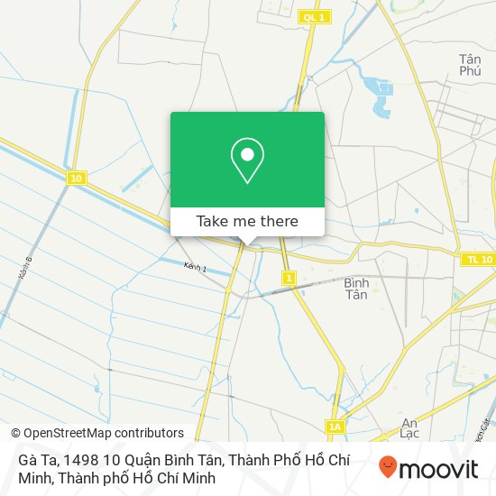 Bản đồ Gà Ta, 1498 10 Quận Bình Tân, Thành Phố Hồ Chí Minh