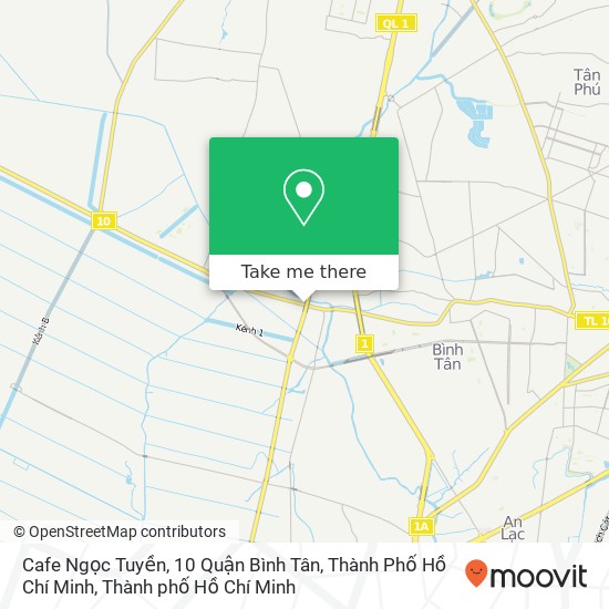 Bản đồ Cafe Ngọc Tuyền, 10 Quận Bình Tân, Thành Phố Hồ Chí Minh