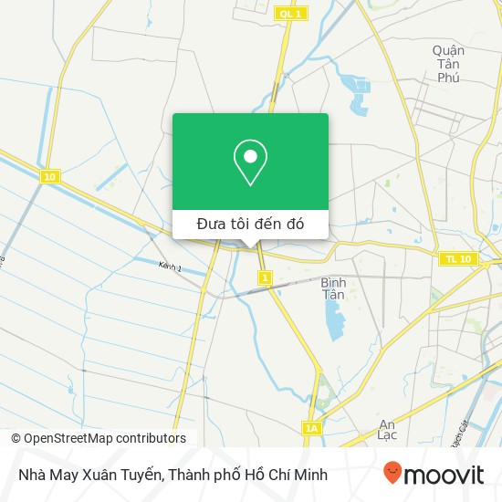 Bản đồ Nhà May Xuân Tuyến, 1325 10 Quận Bình Tân, Thành Phố Hồ Chí Minh