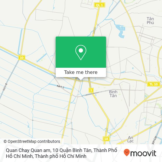 Bản đồ Quan Chay Quan am, 10 Quận Bình Tân, Thành Phố Hồ Chí Minh