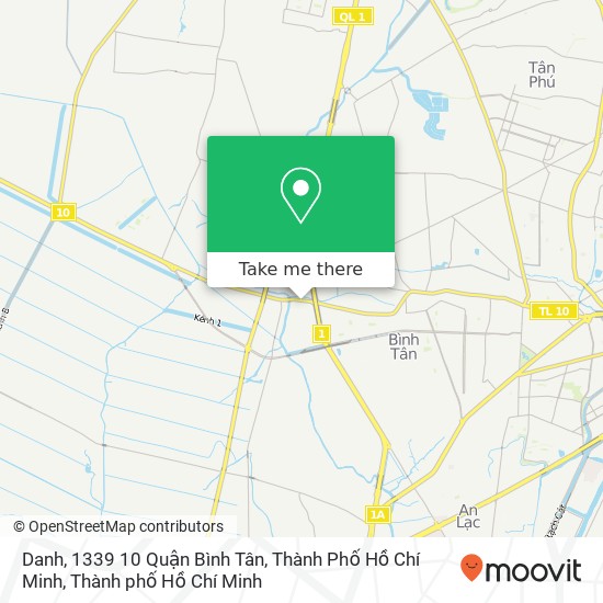 Bản đồ Danh, 1339 10 Quận Bình Tân, Thành Phố Hồ Chí Minh