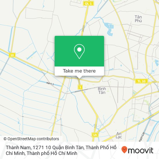 Bản đồ Thành Nam, 1271 10 Quận Bình Tân, Thành Phố Hồ Chí Minh