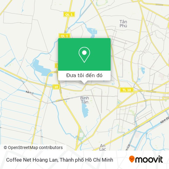 Bản đồ Coffee Net Hoàng Lan