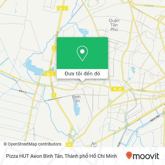 Bản đồ Pizza HUT Aeon Bình Tân, 17A ĐƯỜNG Bình Trị Đông Quận Bình Tân, Thành Phố Hồ Chí Minh