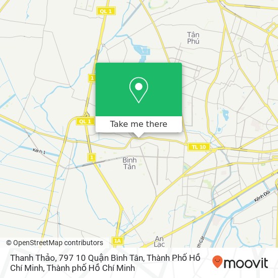 Bản đồ Thanh Thảo, 797 10 Quận Bình Tân, Thành Phố Hồ Chí Minh