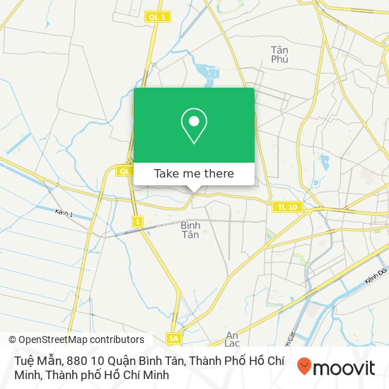 Bản đồ Tuệ Mẫn, 880 10 Quận Bình Tân, Thành Phố Hồ Chí Minh