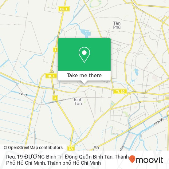 Bản đồ Reu, 19 ĐƯỜNG Bình Trị Đông Quận Bình Tân, Thành Phố Hồ Chí Minh