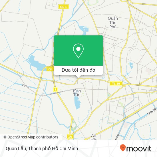 Bản đồ Quán Lẩu, 10 Quận Bình Tân, Thành Phố Hồ Chí Minh