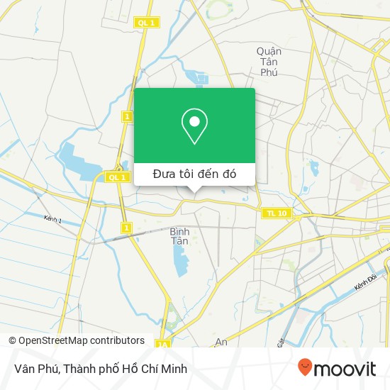 Bản đồ Vân Phú, ĐƯỜNG Bình Trị Đông Quận Bình Tân, Thành Phố Hồ Chí Minh
