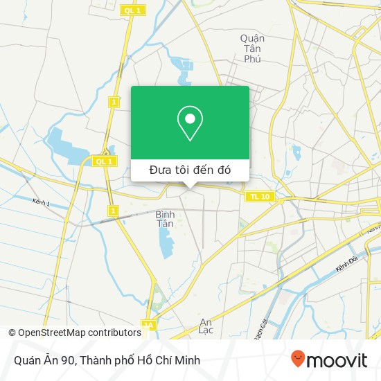 Bản đồ Quán Ăn 90, ĐƯỜNG Số 29 Quận Bình Tân, Thành Phố Hồ Chí Minh
