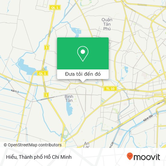 Bản đồ Hiếu, 10 Quận Bình Tân, Thành Phố Hồ Chí Minh