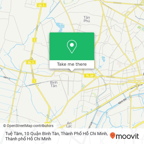Bản đồ Tuệ Tâm, 10 Quận Bình Tân, Thành Phố Hồ Chí Minh