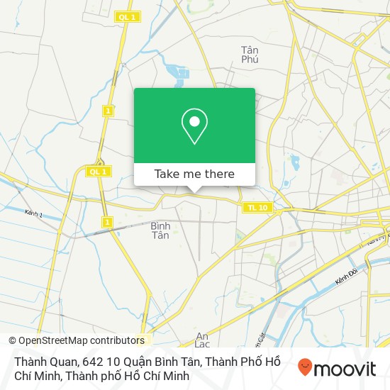Bản đồ Thành Quan, 642 10 Quận Bình Tân, Thành Phố Hồ Chí Minh