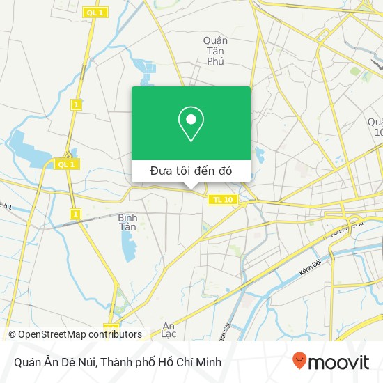 Bản đồ Quán Ăn Dê Núi, 415 10 Quận Bình Tân, Thành Phố Hồ Chí Minh