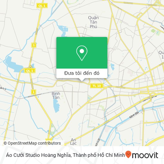 Bản đồ Áo Cưới Studio Hoàng Nghĩa, 438 10 Quận Bình Tân, Thành Phố Hồ Chí Minh