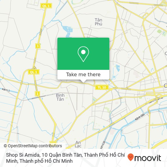 Bản đồ Shop Si Amida, 10 Quận Bình Tân, Thành Phố Hồ Chí Minh