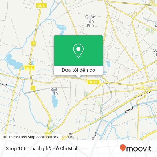 Bản đồ Shop 106, 450 10 Quận Bình Tân, Thành Phố Hồ Chí Minh