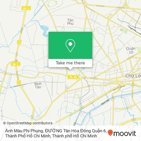 Bản đồ Ảnh Màu Phi Phụng, ĐƯỜNG Tân Hòa Đông Quận 6, Thành Phố Hồ Chí Minh