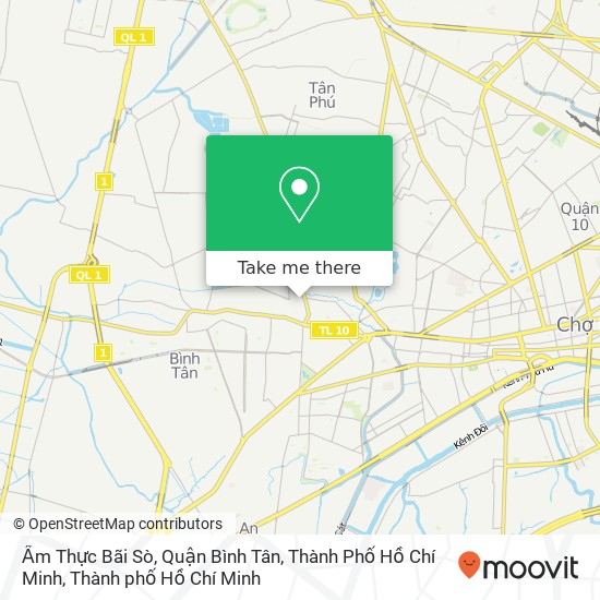 Bản đồ Ẩm Thực Bãi Sò, Quận Bình Tân, Thành Phố Hồ Chí Minh