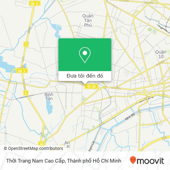 Bản đồ Thời Trang Nam Cao Cấp, 256 ĐƯỜNG Bà Hom Quận 6, Thành Phố Hồ Chí Minh