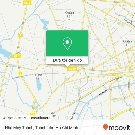Bản đồ Nhà May Thành, ĐƯỜNG Bà Hom Quận 6, Thành Phố Hồ Chí Minh